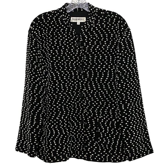 Vintage Windridge Cheryl Nash Womens Button Front Jacket Dressy Classic Pockets - Picture 1 of 5